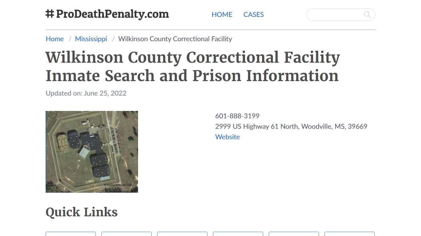 Wilkinson County Correctional Facility Inmate Search ...